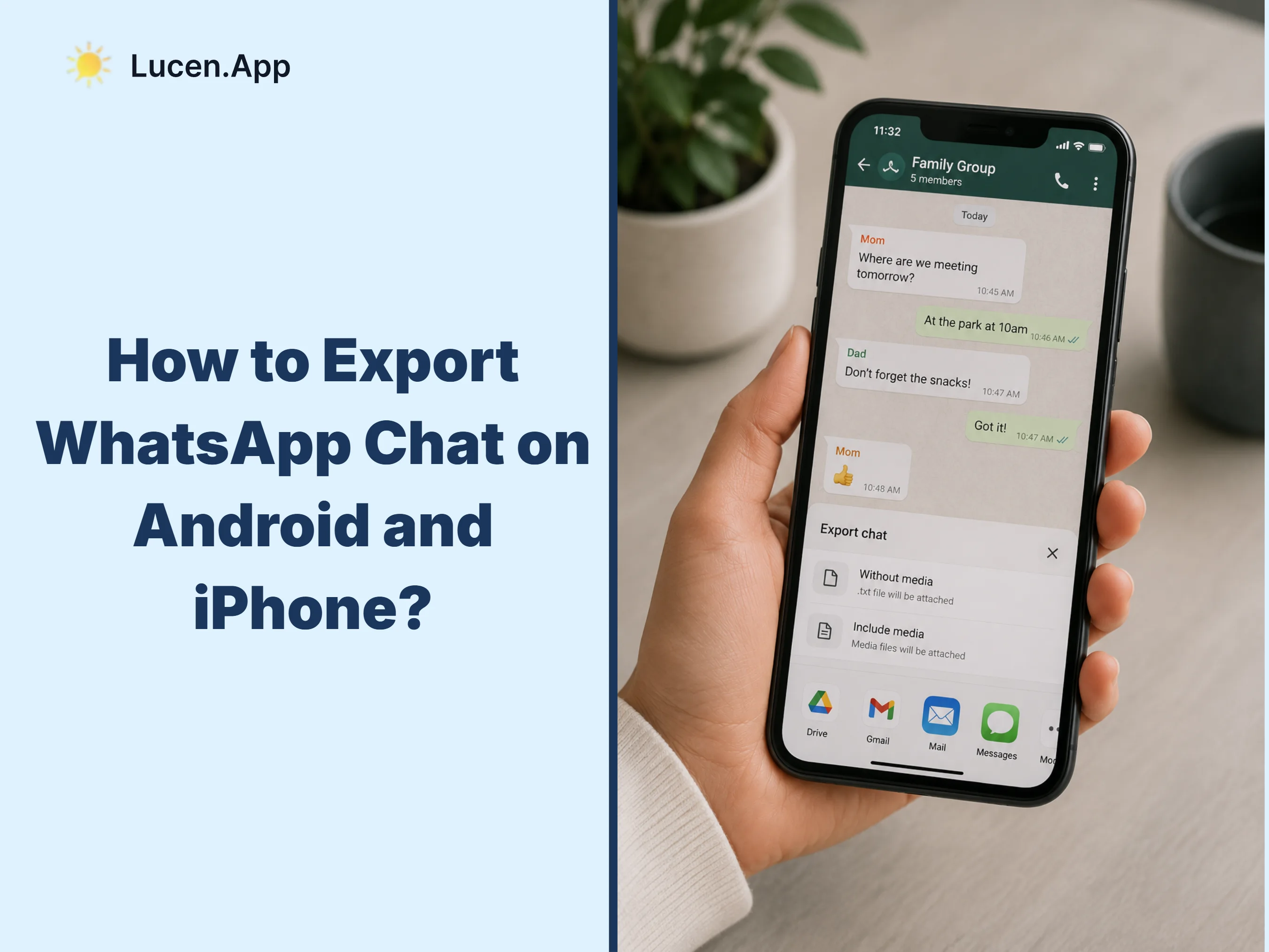 How to Export WhatsApp Chat on Android and iPhone?