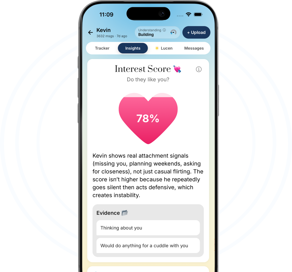 Lucen App Interface