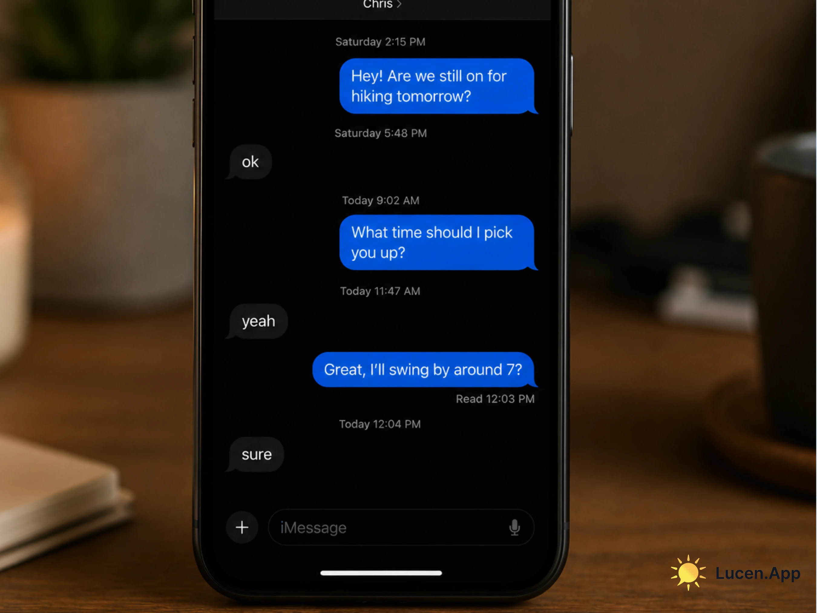 delayed but brief replies