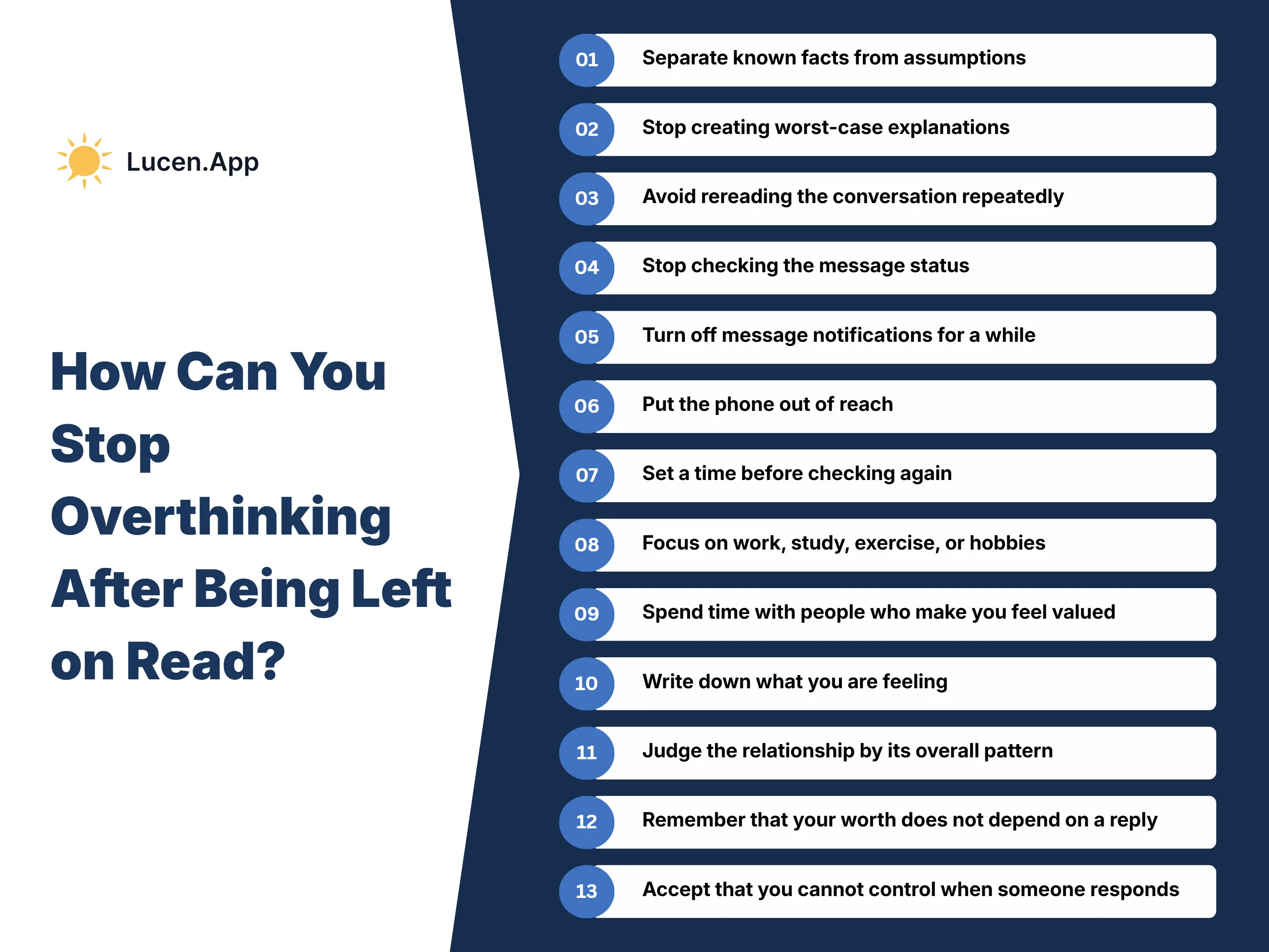 How Can You Stop Overthinking After Being Left on Read