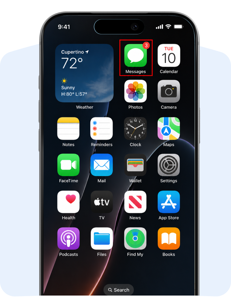 App mockup